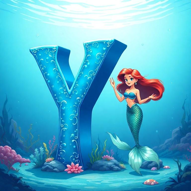 Mermaid — letter Y