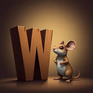 Mice — letter W