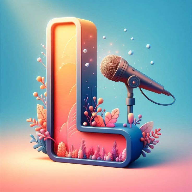 Microphones — letter L (variant 2)