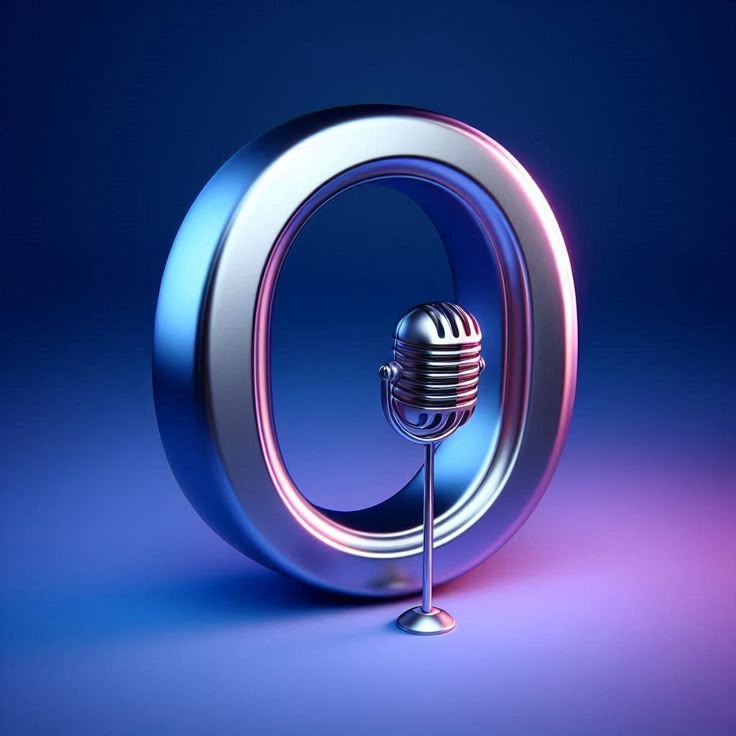 Microphones — letter O (variant 2)