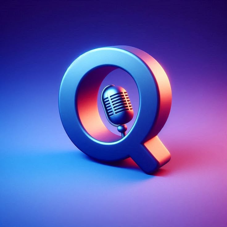 Microphones — letter Q (variant 2)