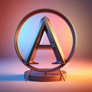 Mirror — letter A (variant 2)