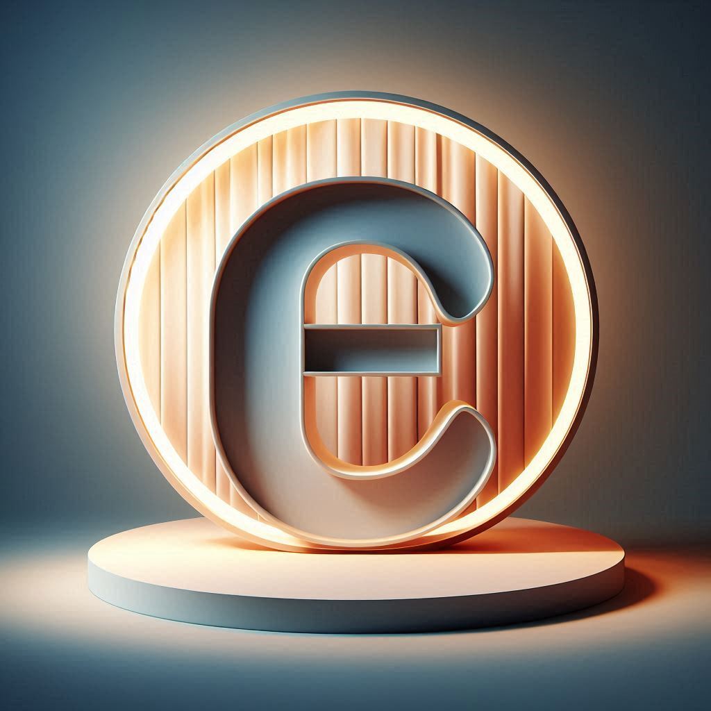 Mirror — letter E (variant 2)