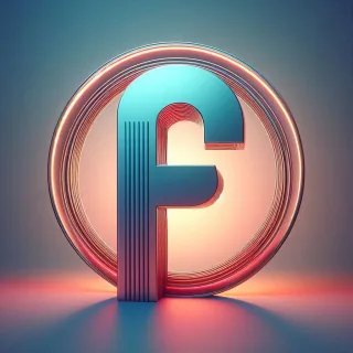 Mirror — letter F (variant 2)