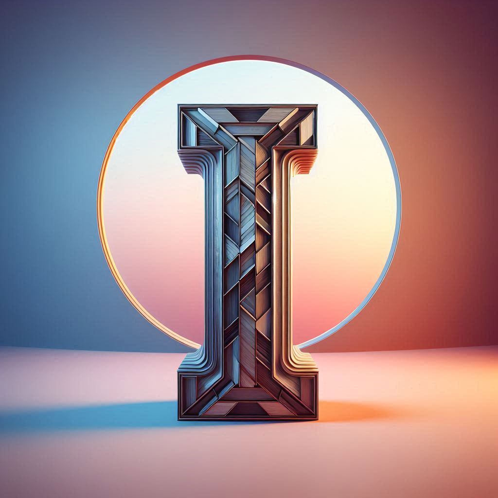 Mirror — letter I (variant 2)