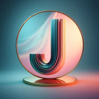Mirror — letter J (variant 2)