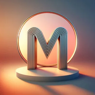Mirror — letter M (variant 2)