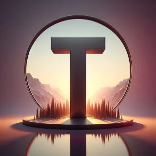 Mirror — letter T (variant 2)