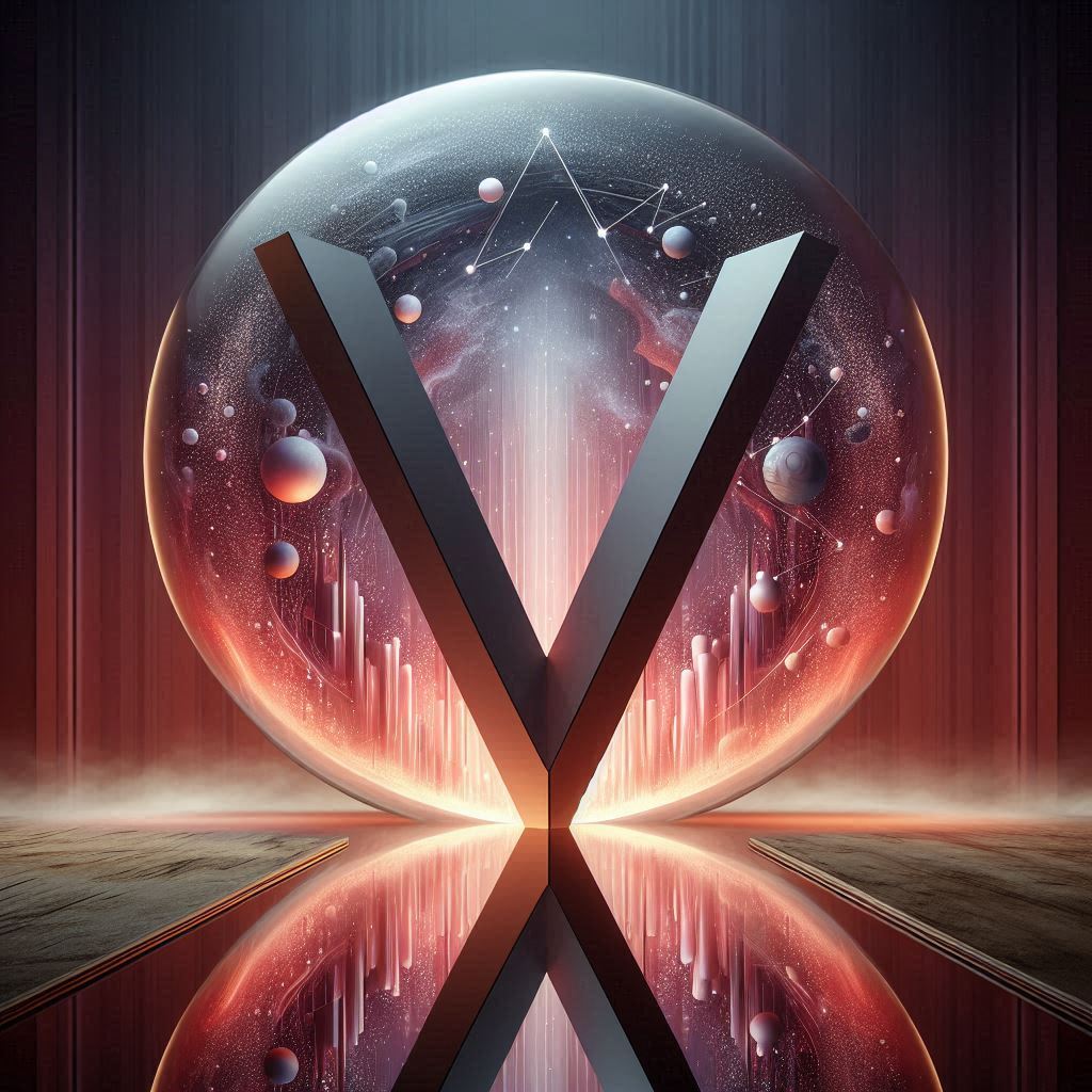 Mirror — letter V (variant 2)