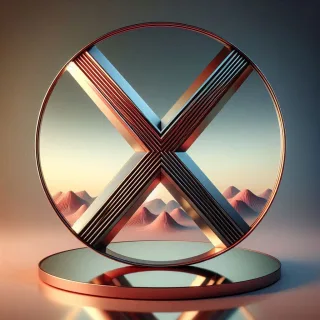 Mirror — letter X (variant 2)
