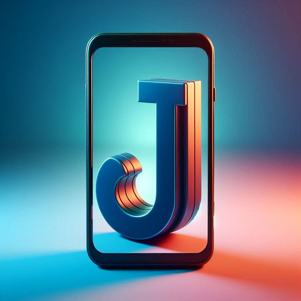 Mobile phone — letter J