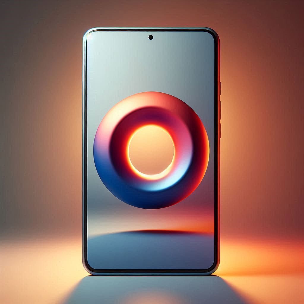 Mobile phone — letter O