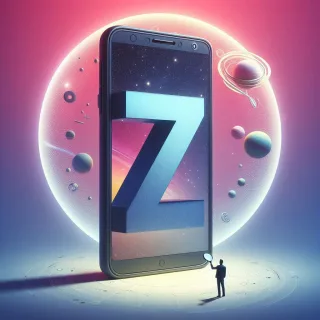 Mobile phone — letter Z (variant 2)