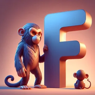 Monkey — letter F