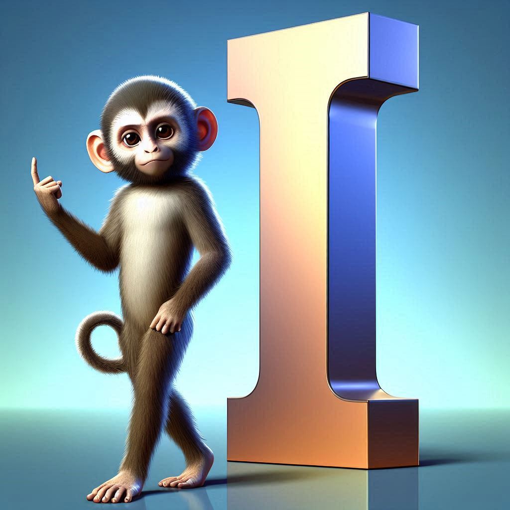 Monkey — letter I