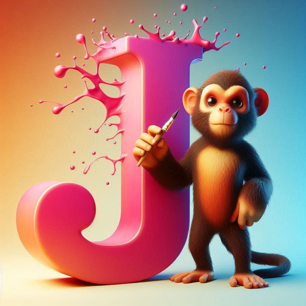 Monkey — letter J