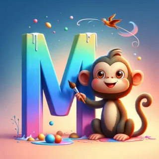 Monkey — letter M