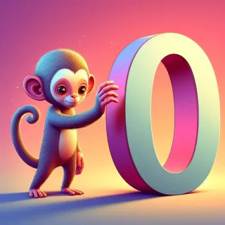 Monkey — letter O