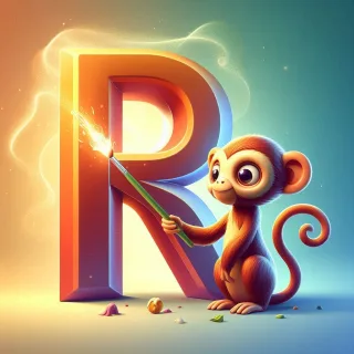 Monkey — letter R
