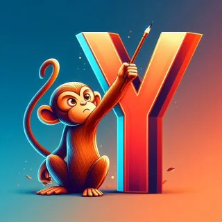 Monkey — letter Y