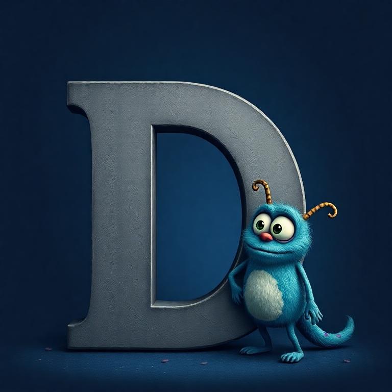 Monster — letter D