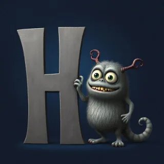 Monster — letter H