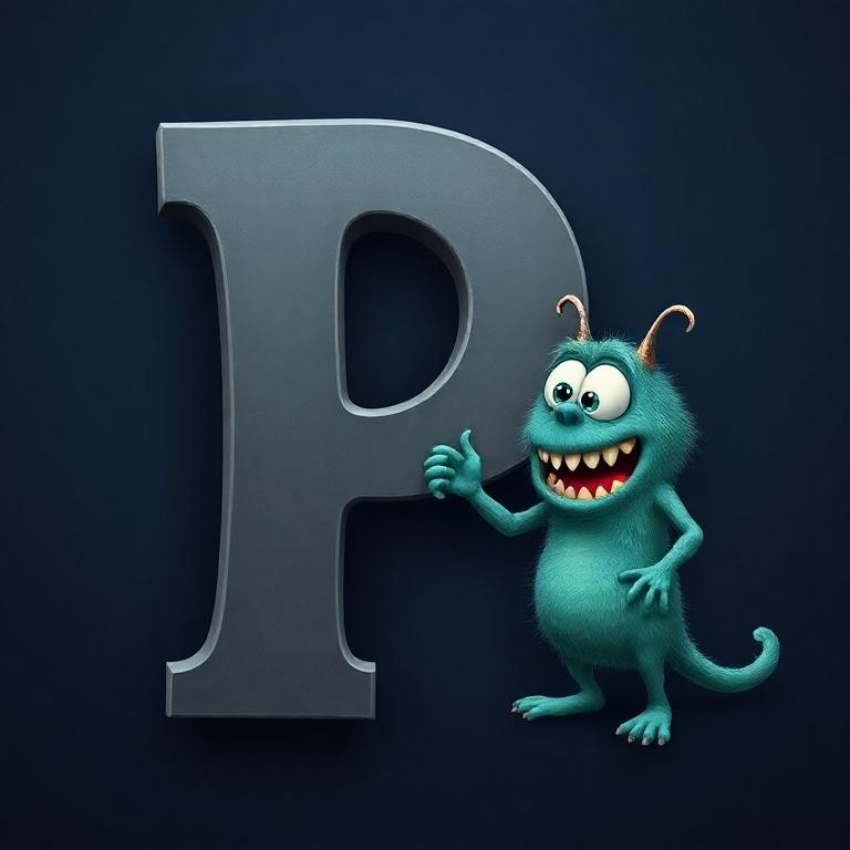 Monster — letter P