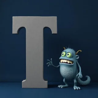 Monster — letter T