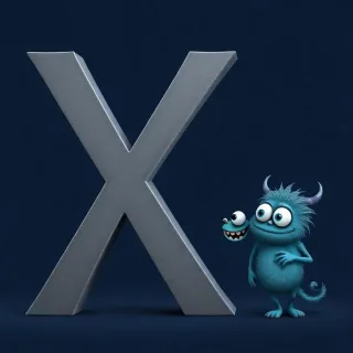 Monster — letter X