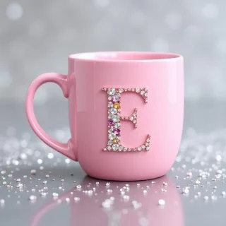 Mug — letter E