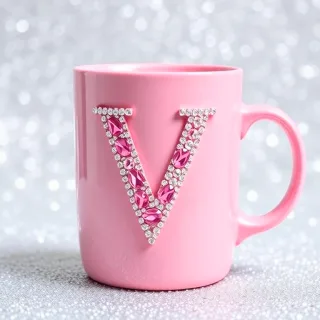 Mug — letter V