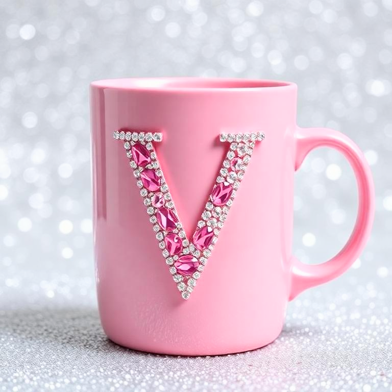 Mug — letter V