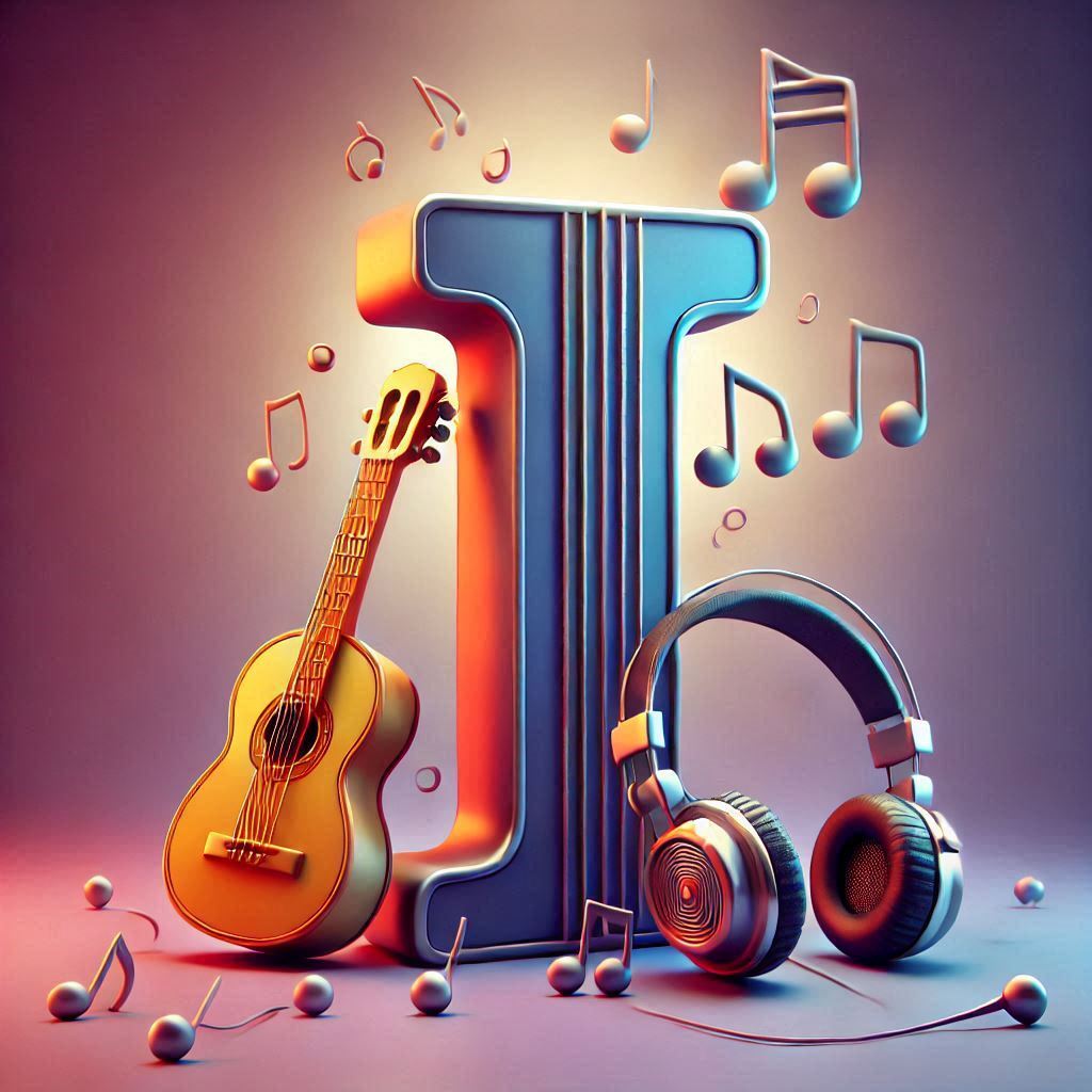 Music headphones — letter I (variant 2)