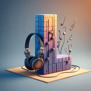 Music headphones — letter L (variant 2)