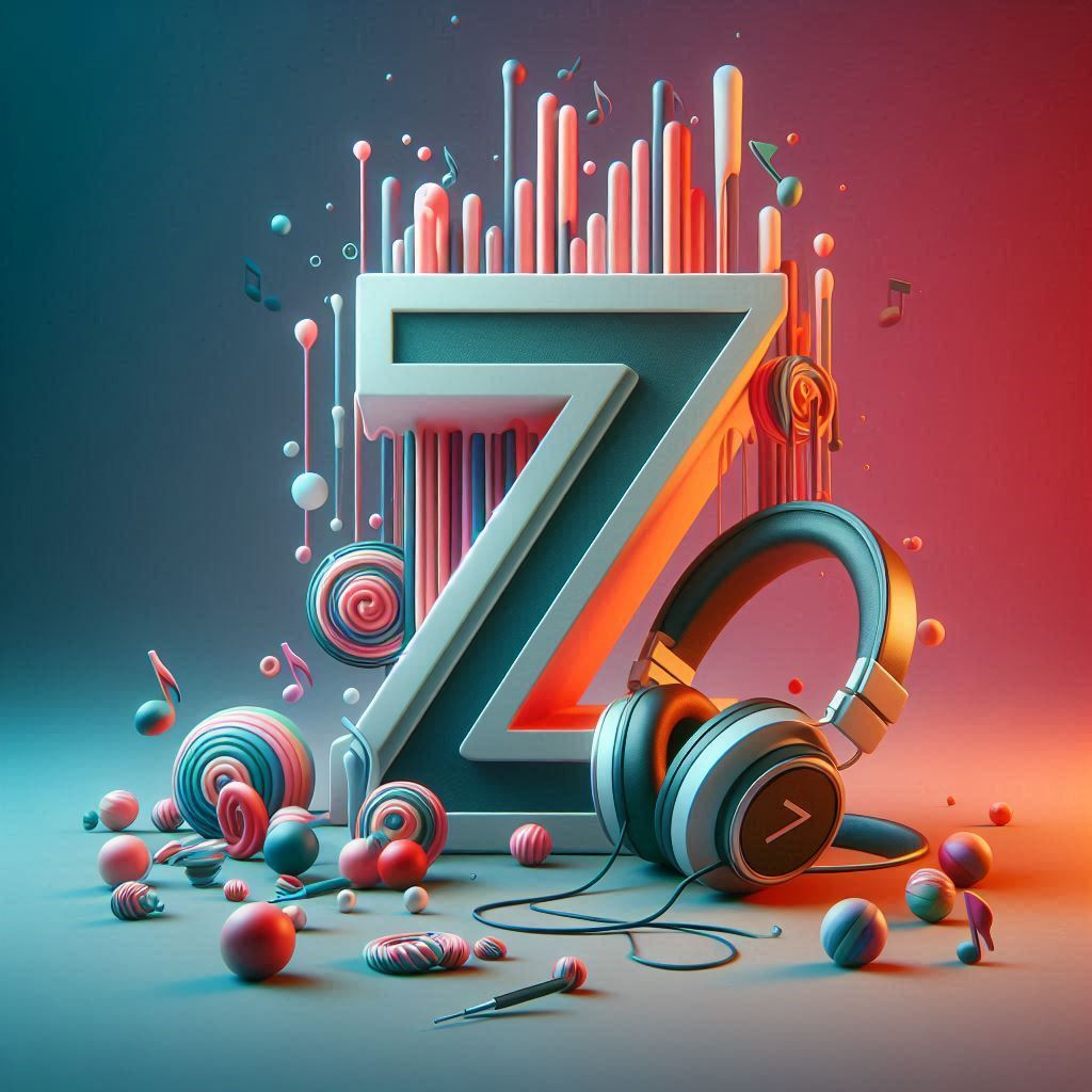 Music headphones — letter Z
