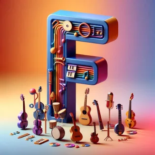 Musical instruments — letter F