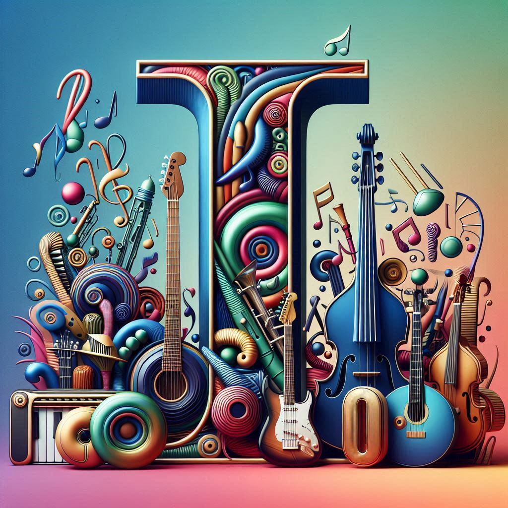 Musical instruments — letter I (variant 2)