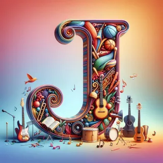 Musical instruments — letter J