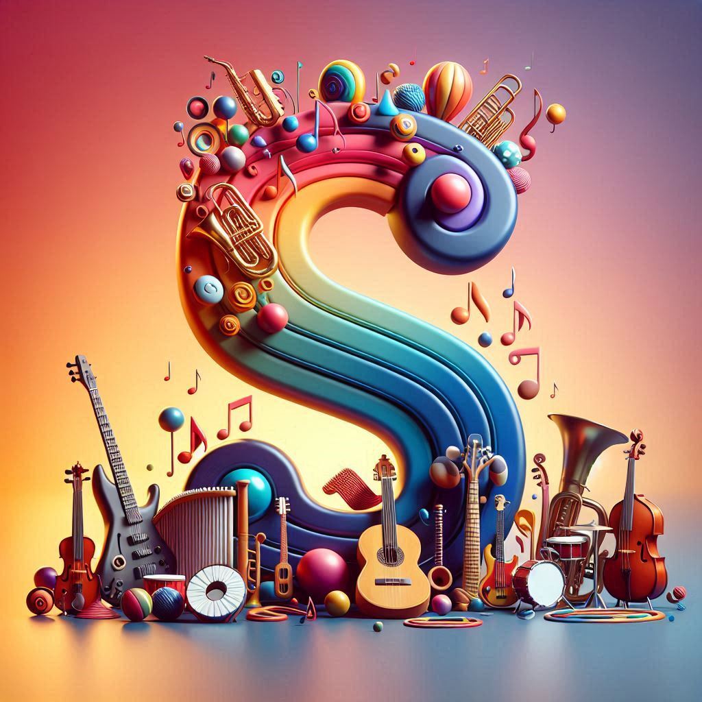 Musical instruments — letter S