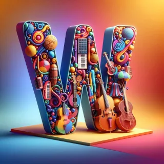 Musical instruments — letter W