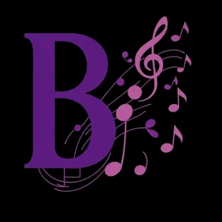 Musical notes 2 — letter B