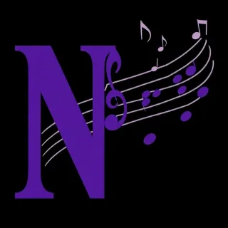 Musical notes 2 — letter N