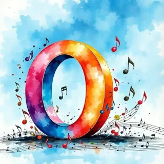 Musical notes 3 — letter O