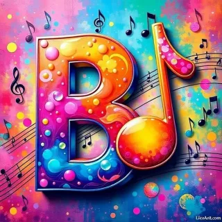 Musical notes 4 — letter B