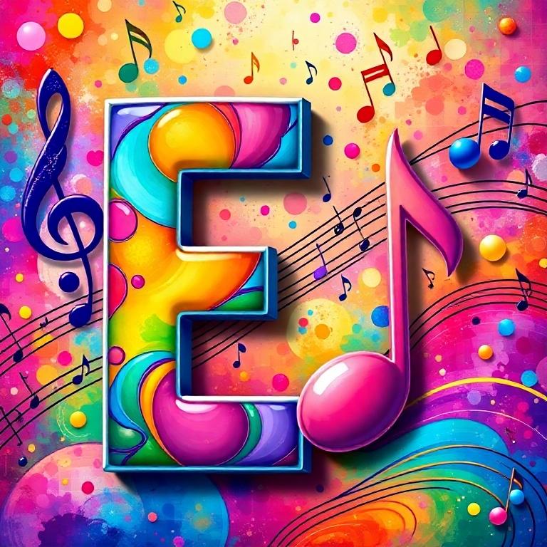 Musical notes 4 — letter E