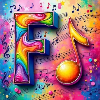 Musical notes 4 — letter F