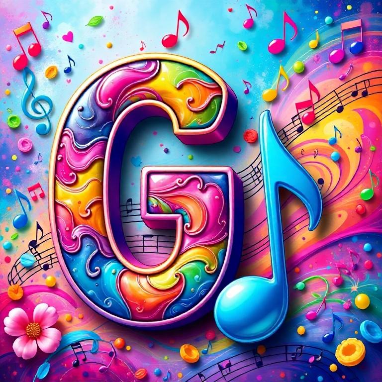 Musical notes 4 — letter G
