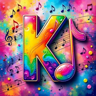 Musical notes 4 — letter K