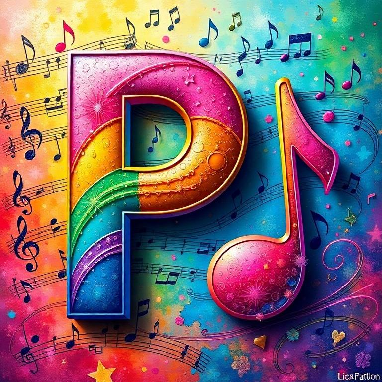 Musical notes 4 — letter P