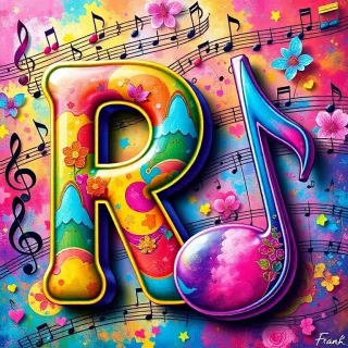 Musical notes 4 — letter R
